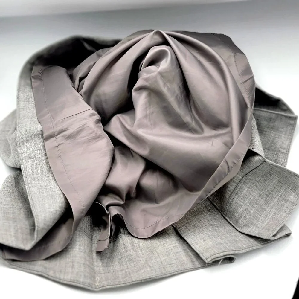 Elevenses Anthropologie Gray Heathered Pleated Wool Mini skirt Size 6 - Picture 5 of 11